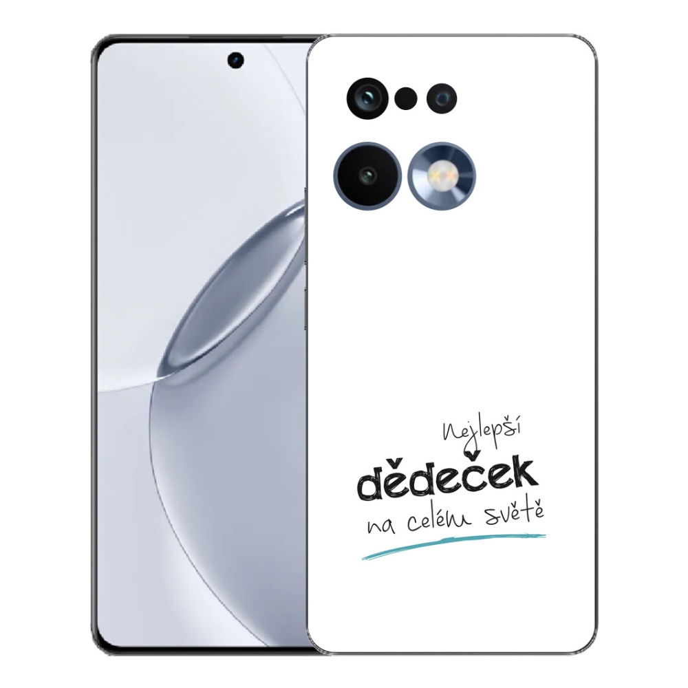 Gelový kryt mmCase na Realme 16 Pro+ - nejlepší dědeček 3 bílé pozadí
