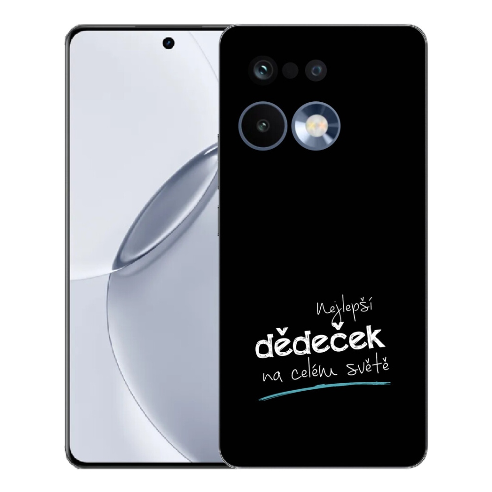 Gelový kryt mmCase na Realme 16 Pro+ - nejlepší dědeček 3 černé pozadí