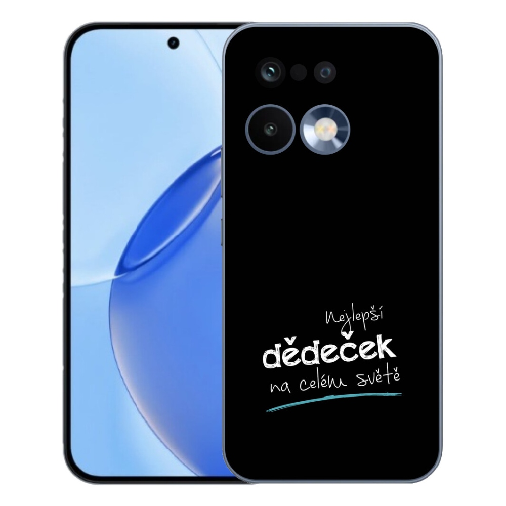 Gelový kryt mmCase na Realme 16 Pro - nejlepší dědeček 3 černé pozadí