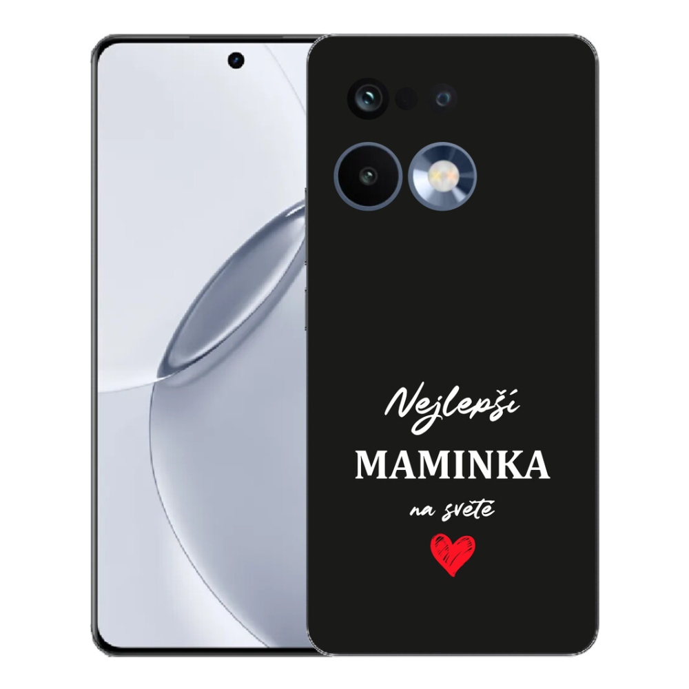 Gelový kryt mmCase na Realme 16 Pro+ - nejlepší maminka 1 černé pozadí
