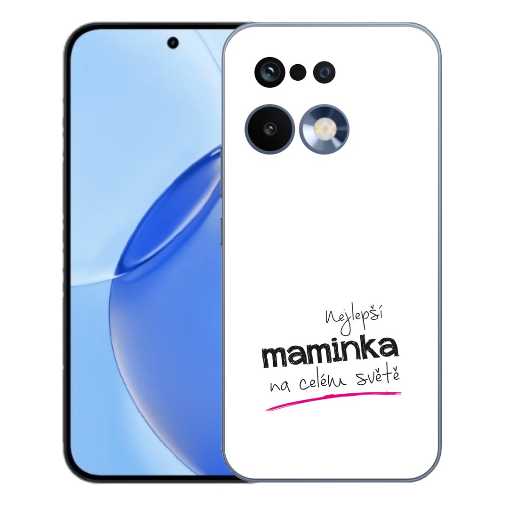 Gelový kryt mmCase na Realme 16 Pro - nejlepší maminka 4 bílé pozadí
