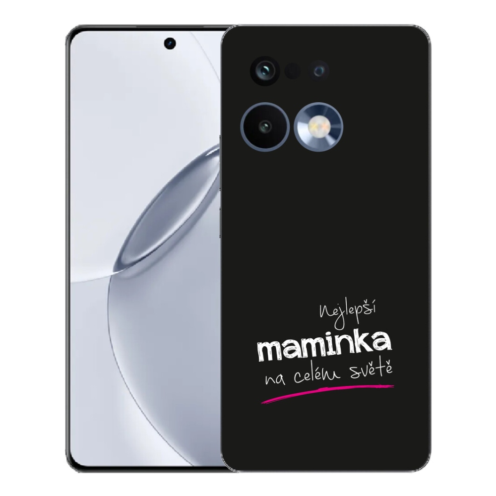 Gelový kryt mmCase na Realme 16 Pro+ - nejlepší maminka 4 černé pozadí
