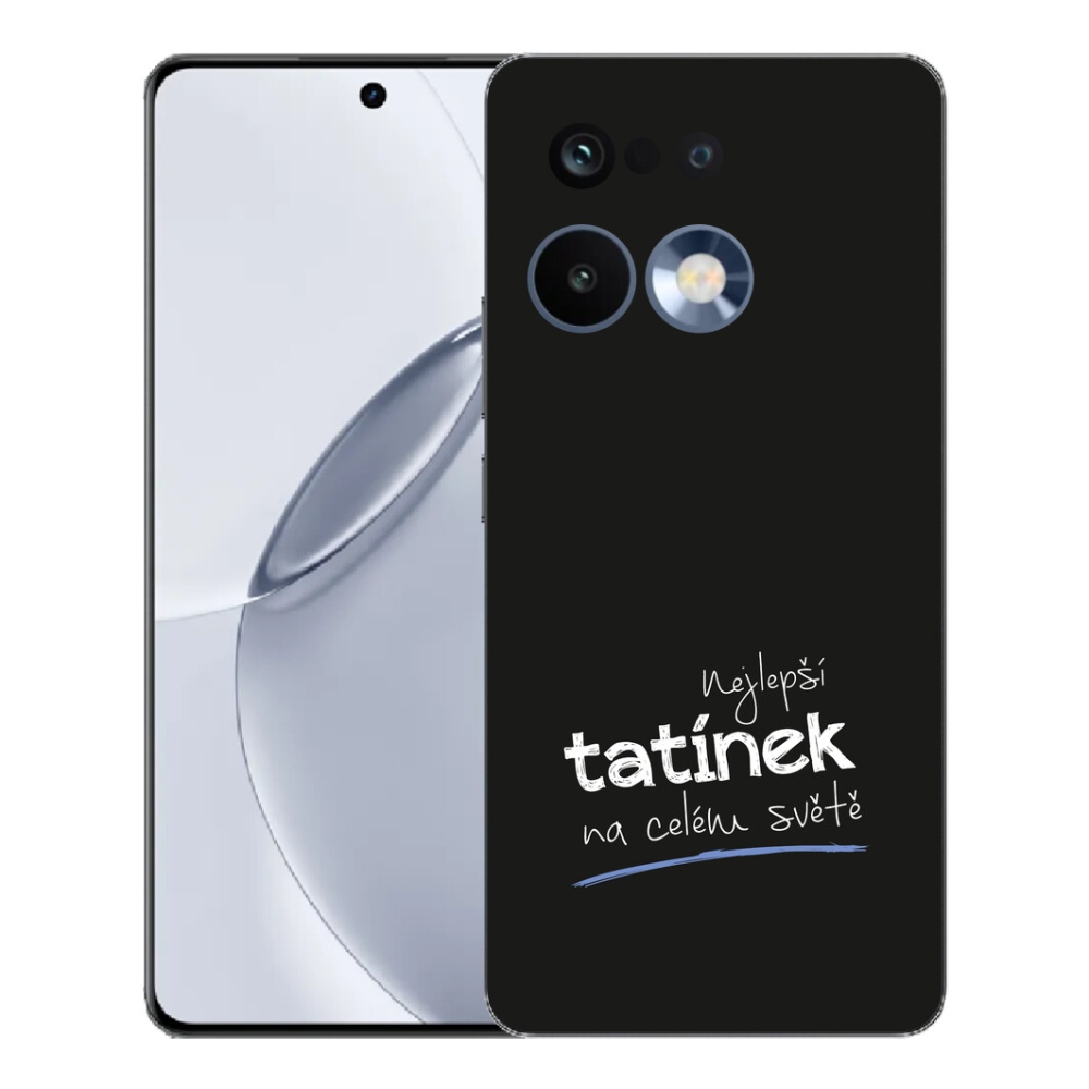 Gelový kryt mmCase na Realme 16 Pro+ - nejlepší tatínek 4 černé pozadí