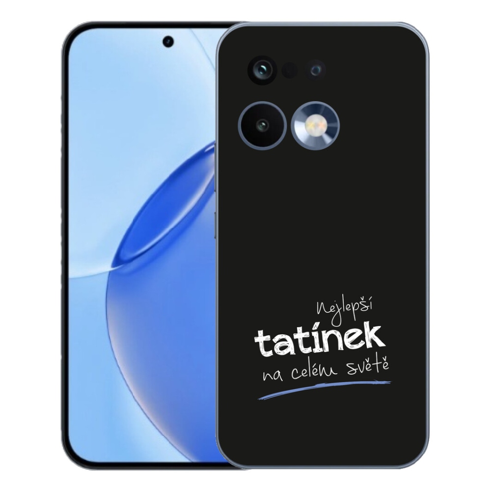 Gelový kryt mmCase na Realme 16 Pro - nejlepší tatínek 4 černé pozadí
