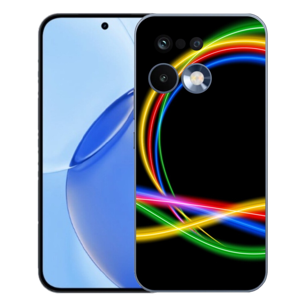 Gelový kryt mmCase na Realme 16 Pro - neonové kruhy