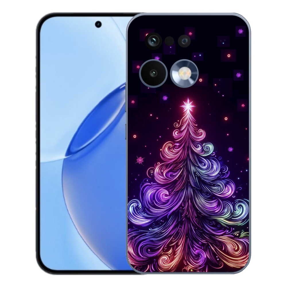 Gelový kryt mmCase na Realme 16 Pro - neonový vánoční stromek 1