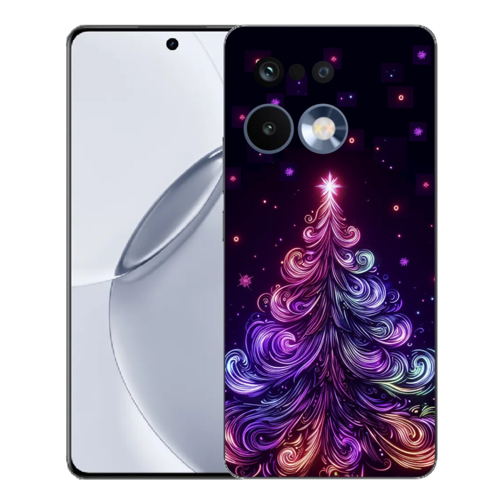 Gelový kryt mmCase na Realme 16 Pro+ - neonový vánoční stromek 1