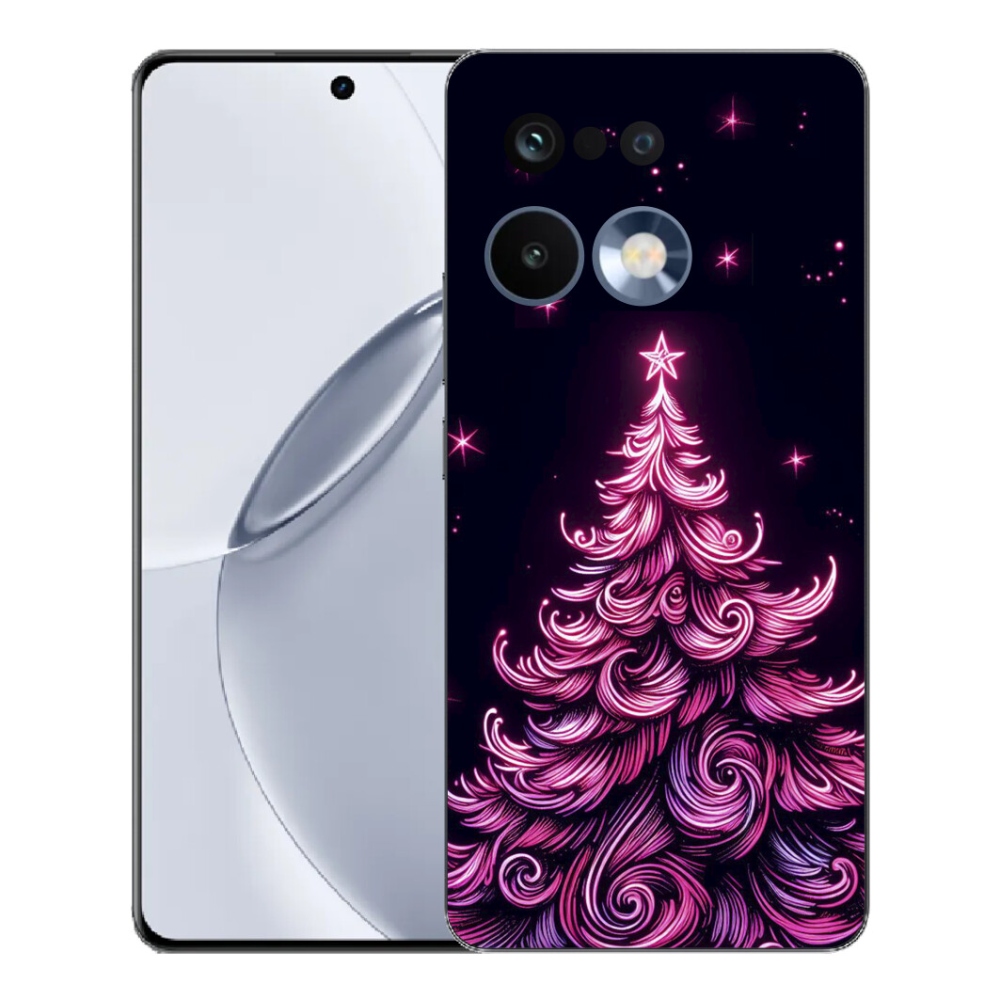 Gelový kryt mmCase na Realme 16 Pro+ - neonový vánoční stromek 2