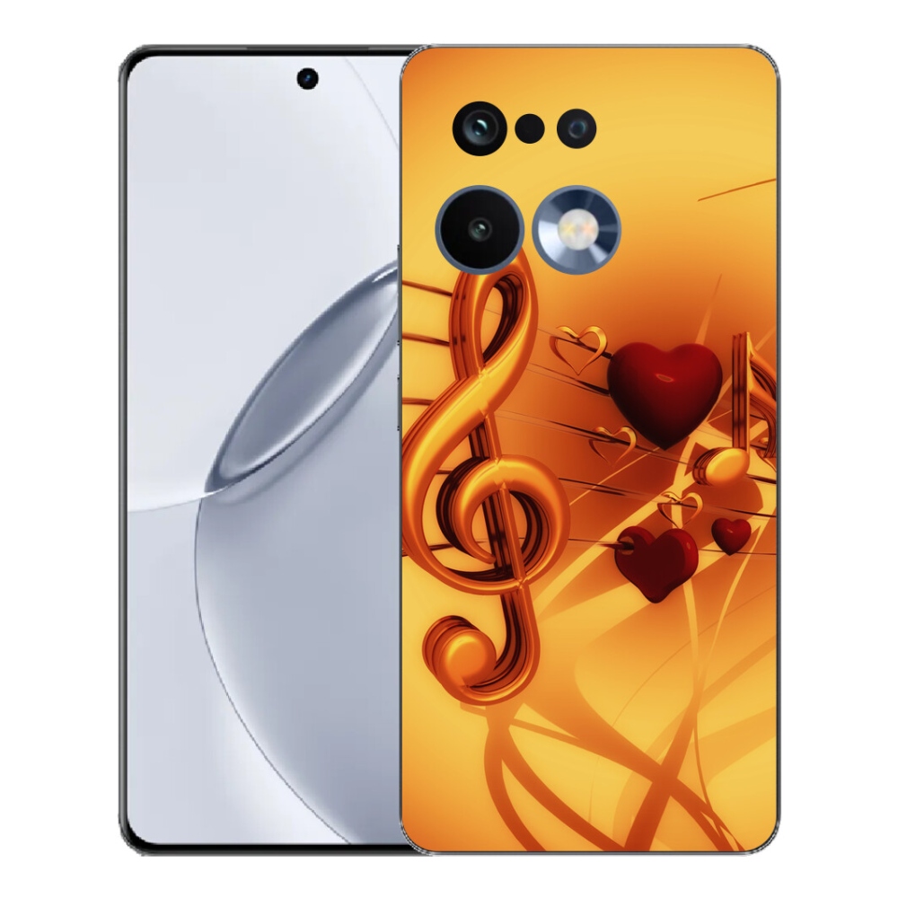 Gelový kryt mmCase na Realme 16 Pro+ - noty