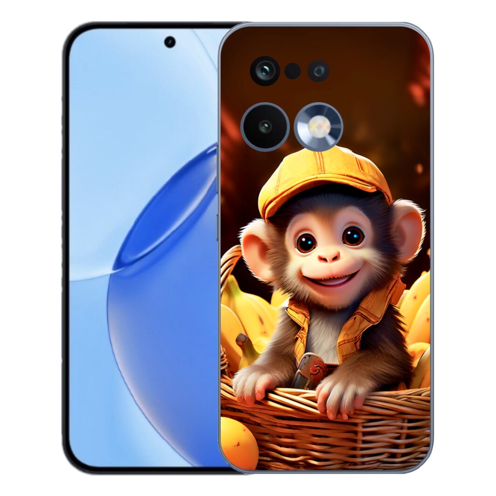 Gelový kryt mmCase na Realme 16 Pro - opice v košíku