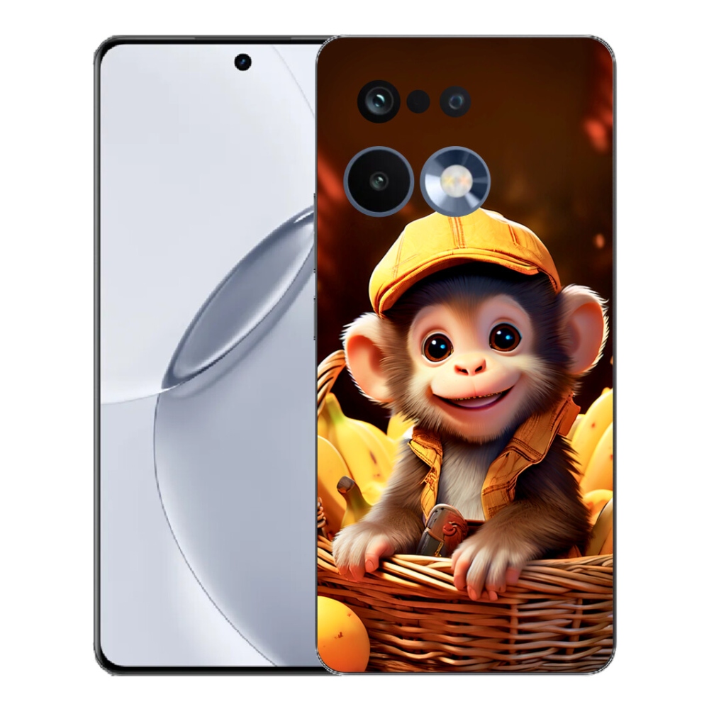 Gelový kryt mmCase na Realme 16 Pro+ - opice v košíku