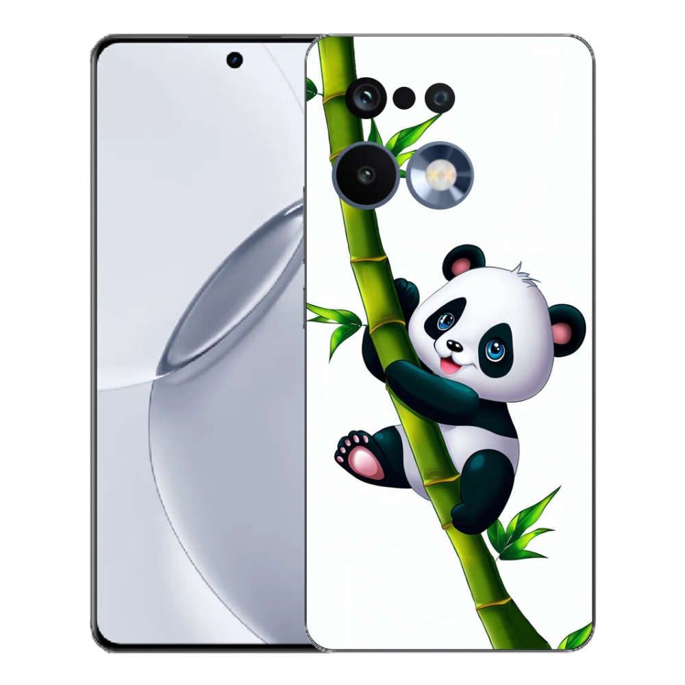 Gelový kryt mmCase na Realme 16 Pro+ - panda na bambusu