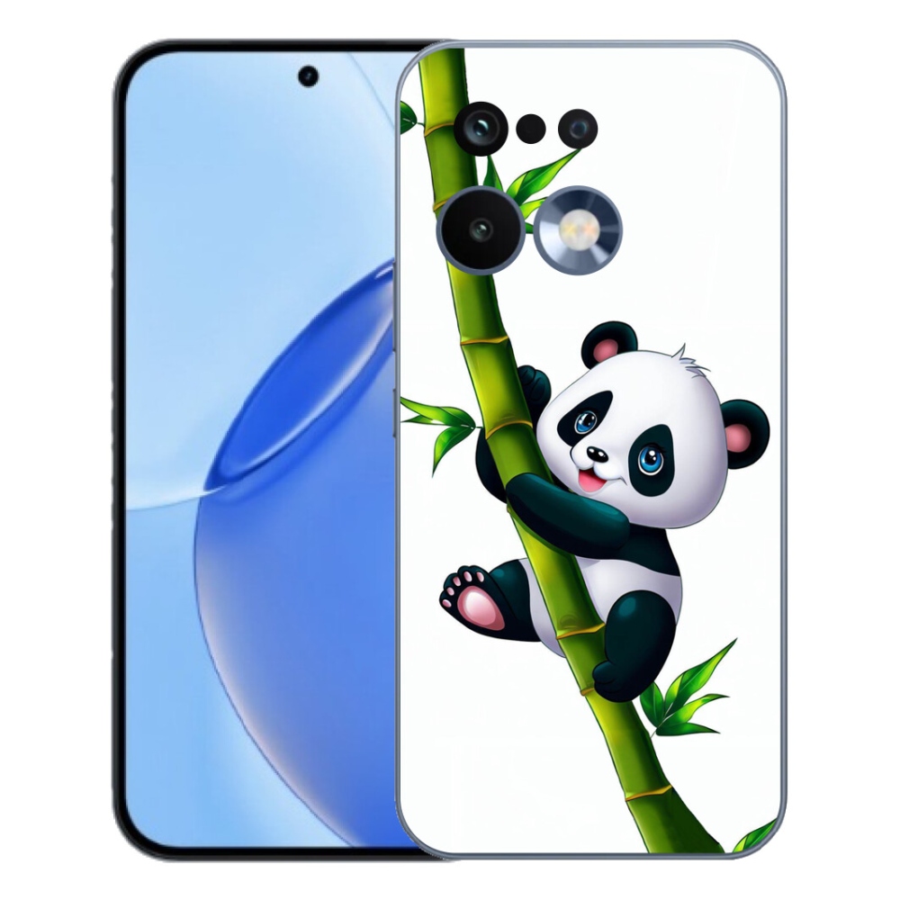 Gelový kryt mmCase na Realme 16 Pro - panda na bambusu