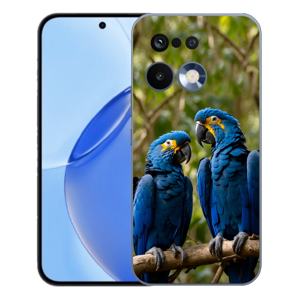 Gelový kryt mmCase na Realme 16 Pro - papouščí duo