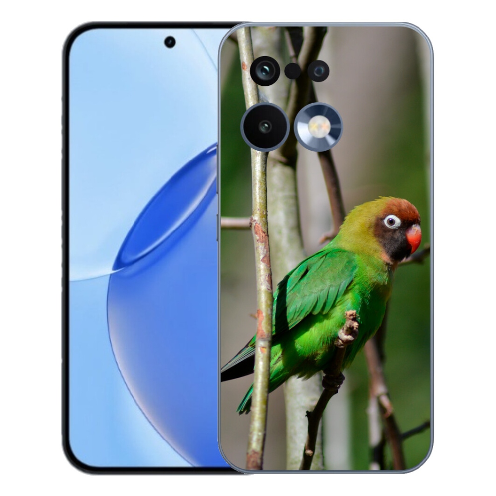 Gelový kryt mmCase na Realme 16 Pro - papoušek agapornis
