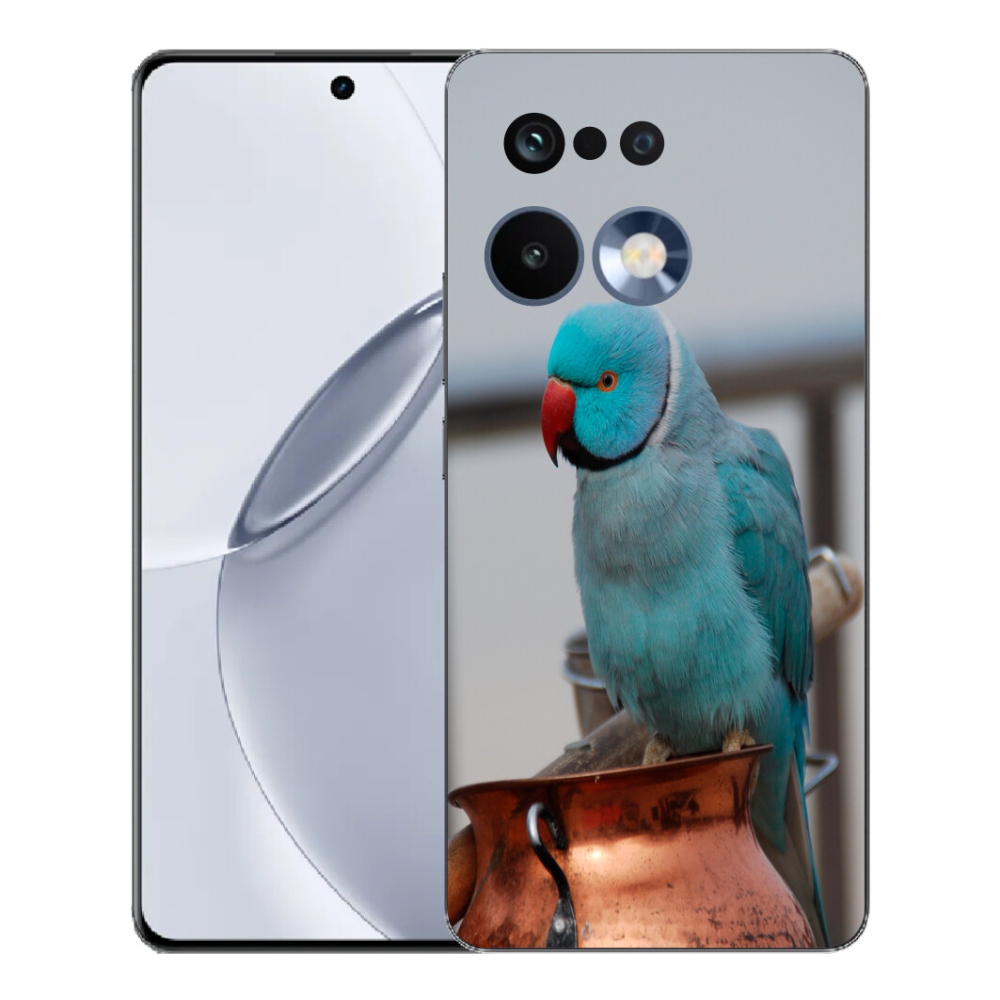 Gelový kryt mmCase na Realme 16 Pro+ - papoušek alexandr modrý