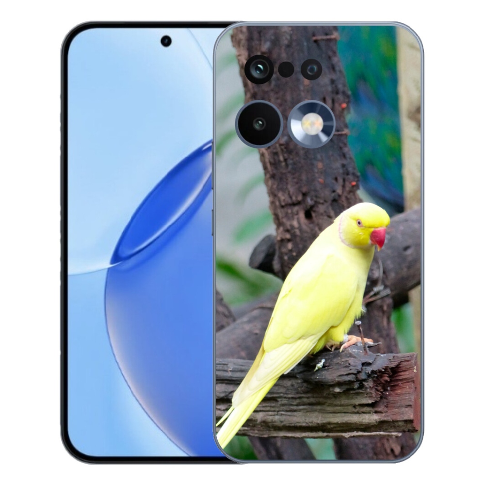 Gelový kryt mmCase na Realme 16 Pro - papoušek alexandr žlutý