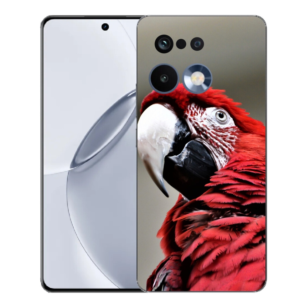 Gelový kryt mmCase na Realme 16 Pro+ - papoušek ara červený