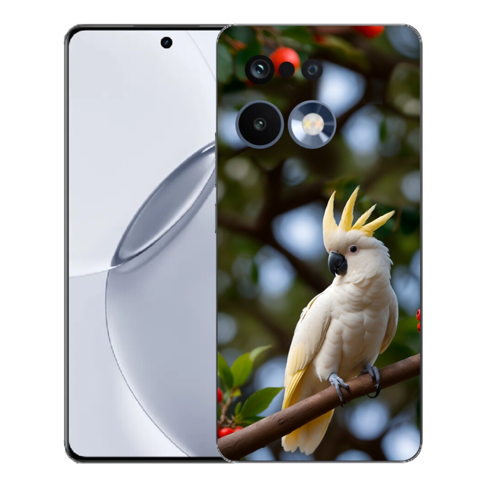 Gelový kryt mmCase na Realme 16 Pro+ - papoušek kakadu 3