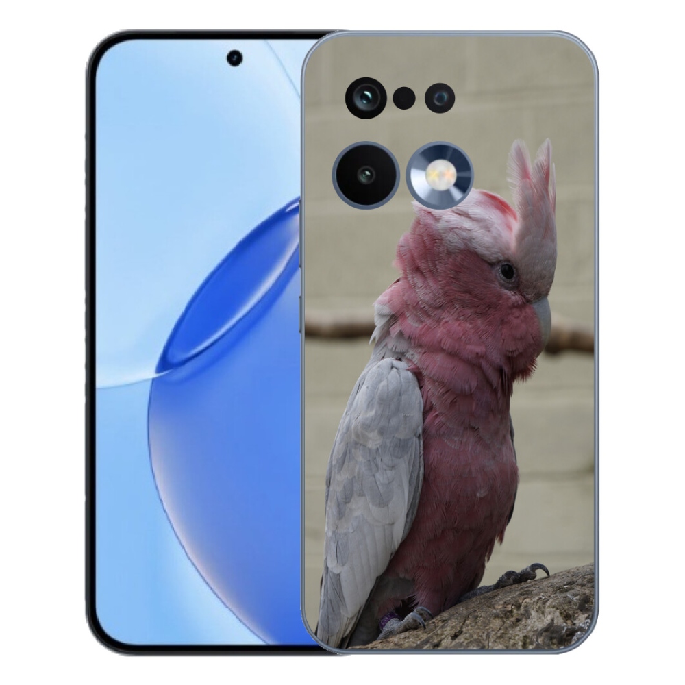 Gelový kryt mmCase na Realme 16 Pro - papoušek kakadu růžový