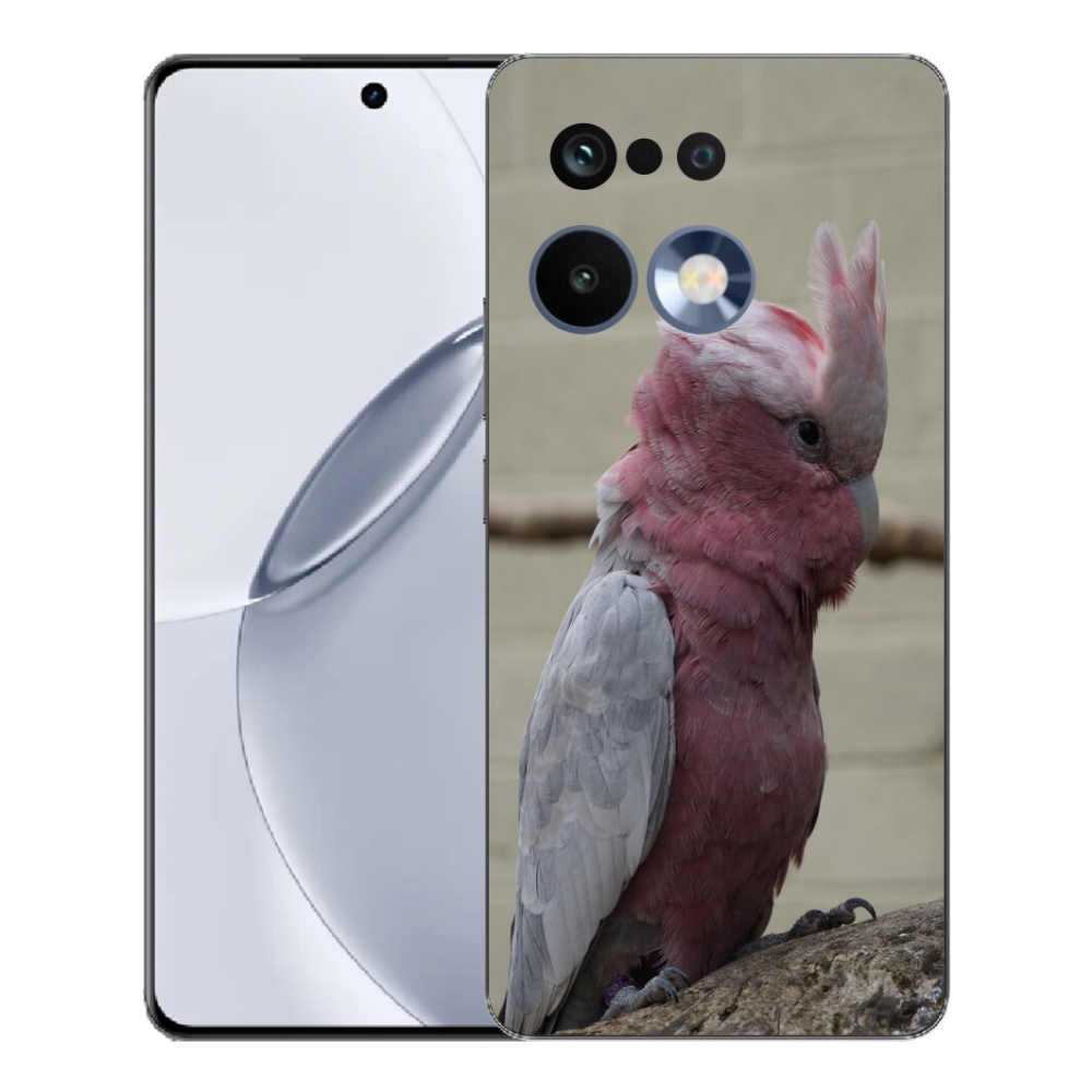 Gelový kryt mmCase na Realme 16 Pro+ - papoušek kakadu růžový