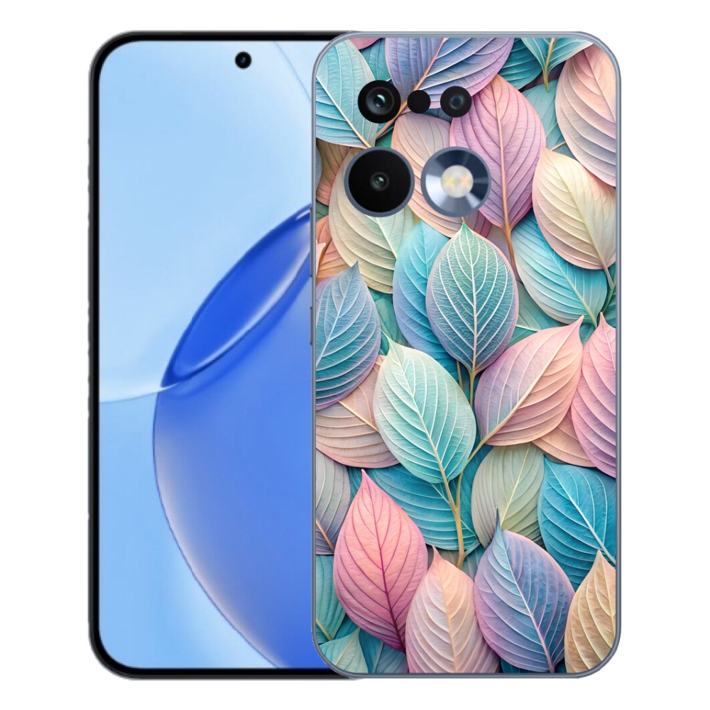 Gelový kryt mmCase na Realme 16 Pro - pastelové listy