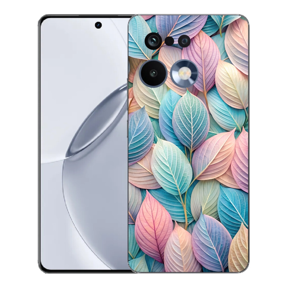 Gelový kryt mmCase na Realme 16 Pro+ - pastelové listy