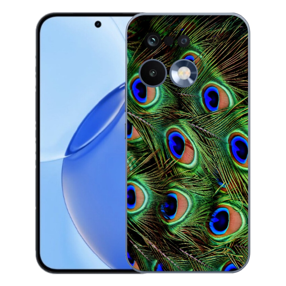Gelový kryt mmCase na Realme 16 Pro - paví peří