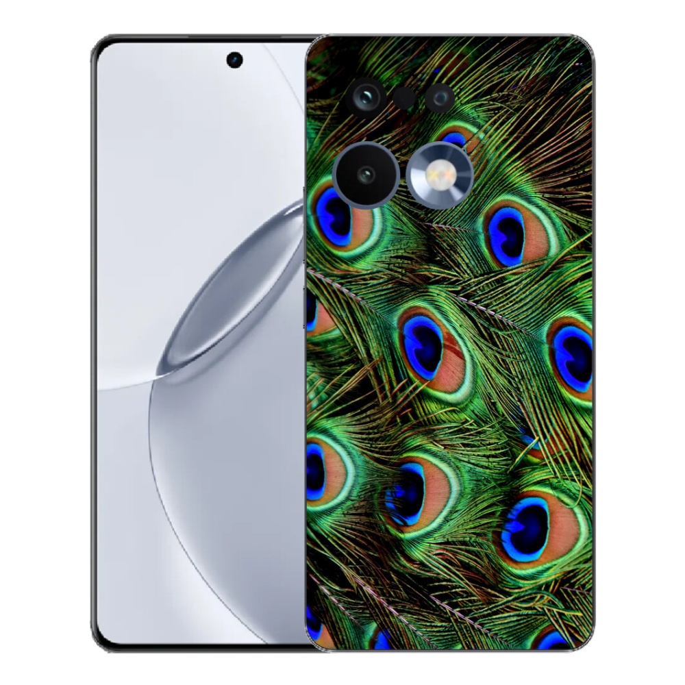 Gelový kryt mmCase na Realme 16 Pro+ - paví peří