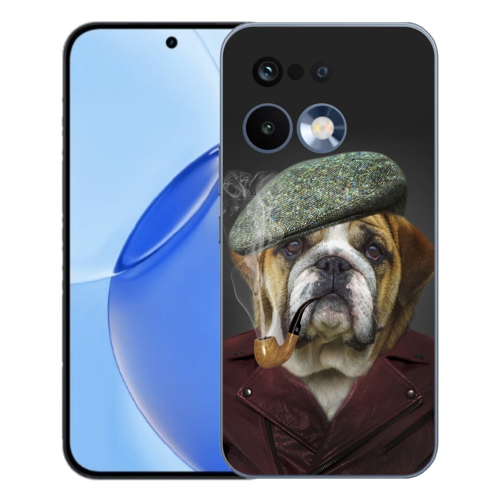 Gelový kryt mmCase na Realme 16 Pro - pes s fajfkou