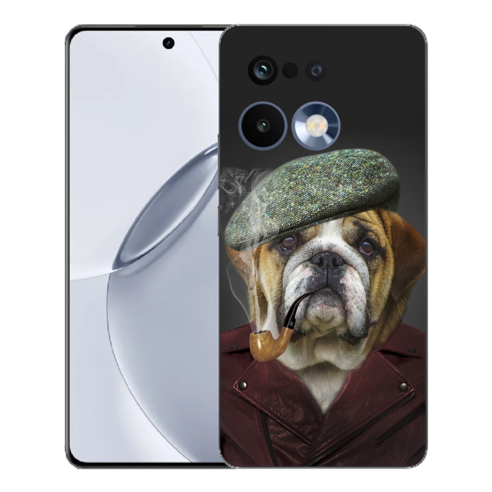 Gelový kryt mmCase na Realme 16 Pro+ - pes s fajfkou