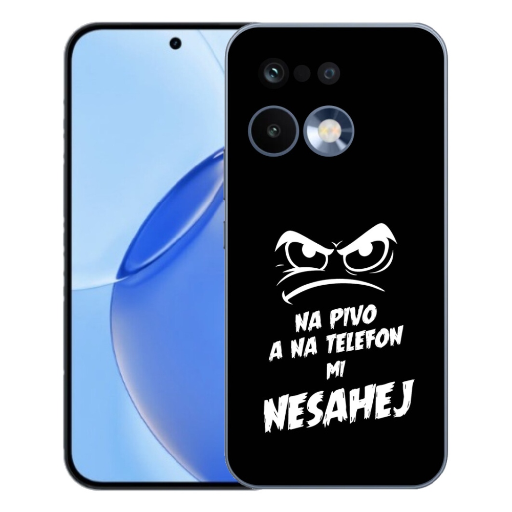 Gelový kryt mmCase na Realme 16 Pro - pivní motiv 2 černé pozadí