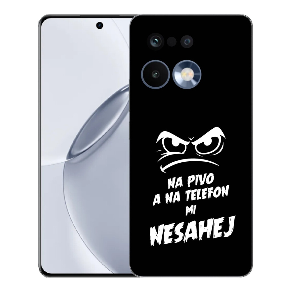 Gelový kryt mmCase na Realme 16 Pro+ - pivní motiv 2 černé pozadí