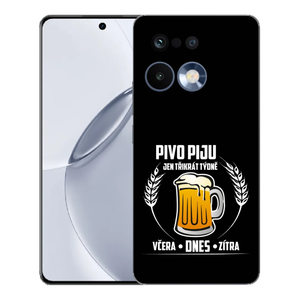 Gelový kryt mmCase na Realme 16 Pro+ - pivní motiv černé pozadí