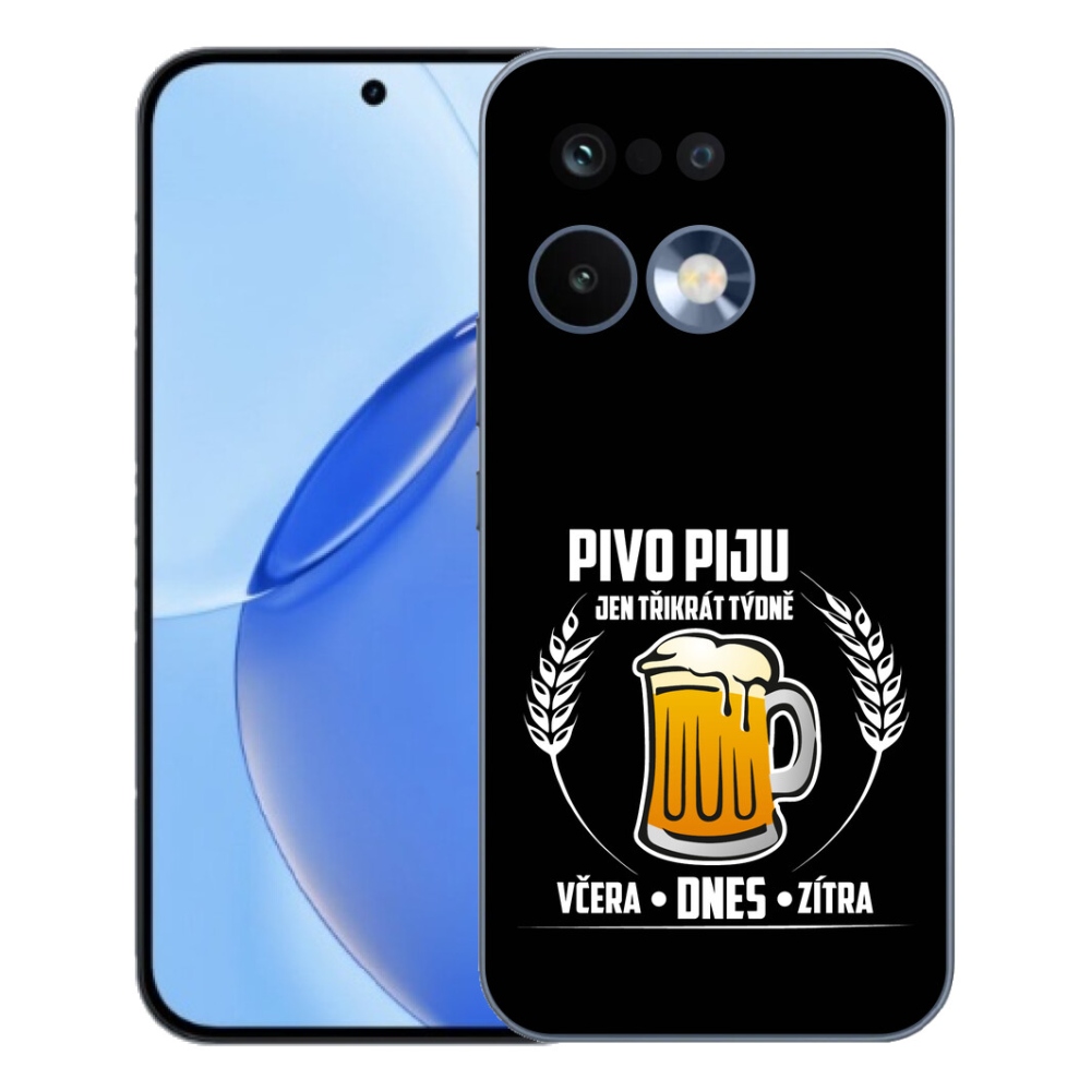 Gelový kryt mmCase na Realme 16 Pro - pivní motiv černé pozadí