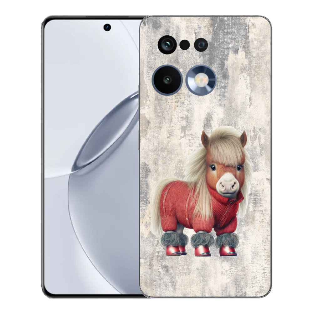 Gelový kryt mmCase na Realme 16 Pro+ - poník ve svetru