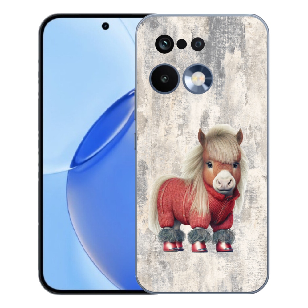 Gelový kryt mmCase na Realme 16 Pro - poník ve svetru