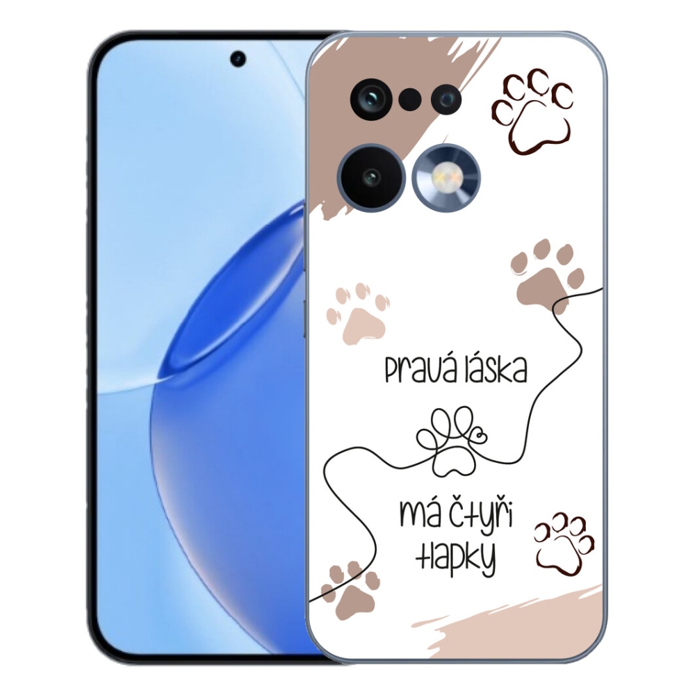 Gelový kryt mmCase na Realme 16 Pro - psí motiv 1 bílé pozadí