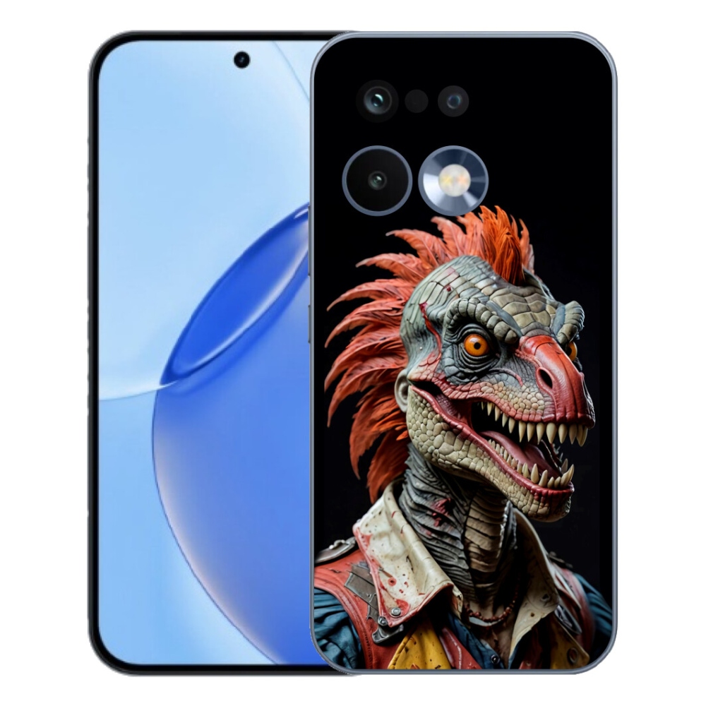 Gelový kryt mmCase na Realme 16 Pro - punk dinosaurus