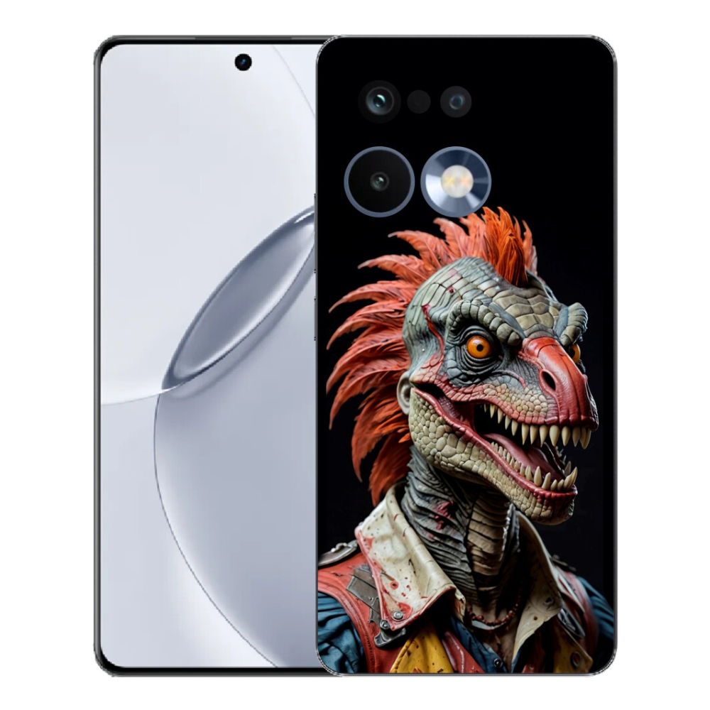 Gelový kryt mmCase na Realme 16 Pro+ - punk dinosaurus