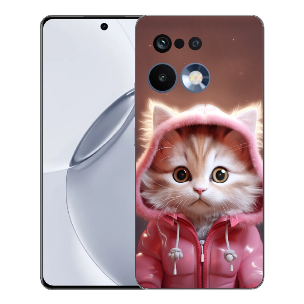 Gelový kryt mmCase na Realme 16 Pro+ - roztomilé kotě 3