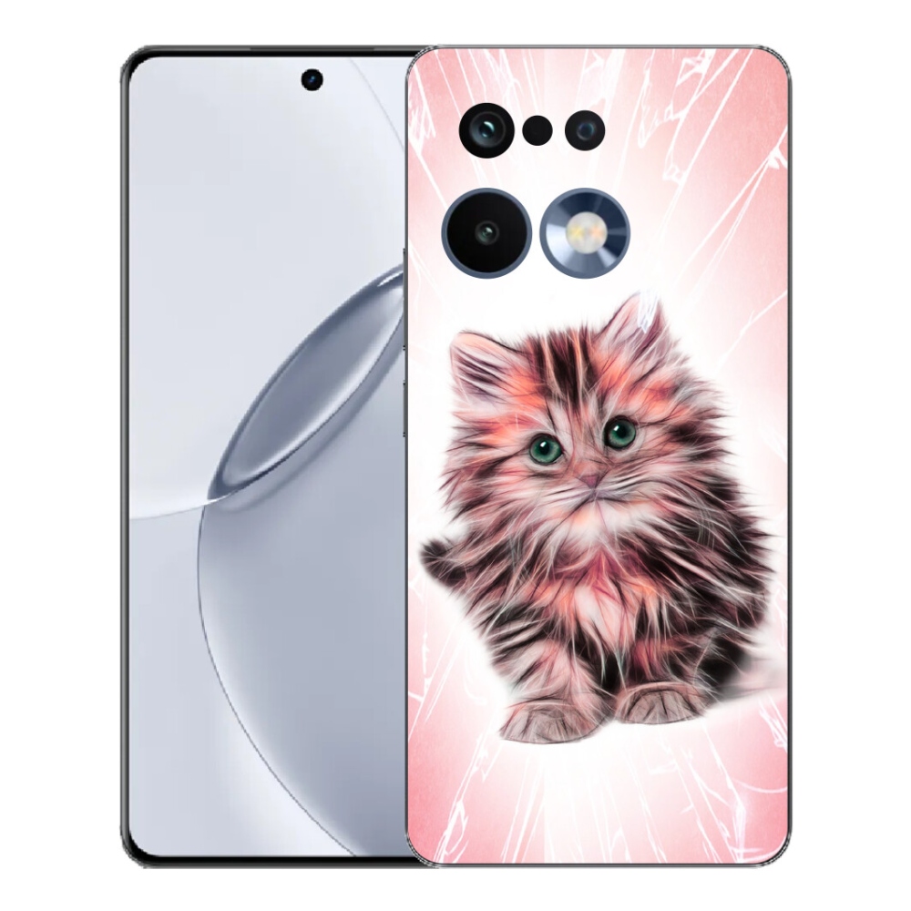 Gelový kryt mmCase na Realme 16 Pro+ - roztomilé kotě