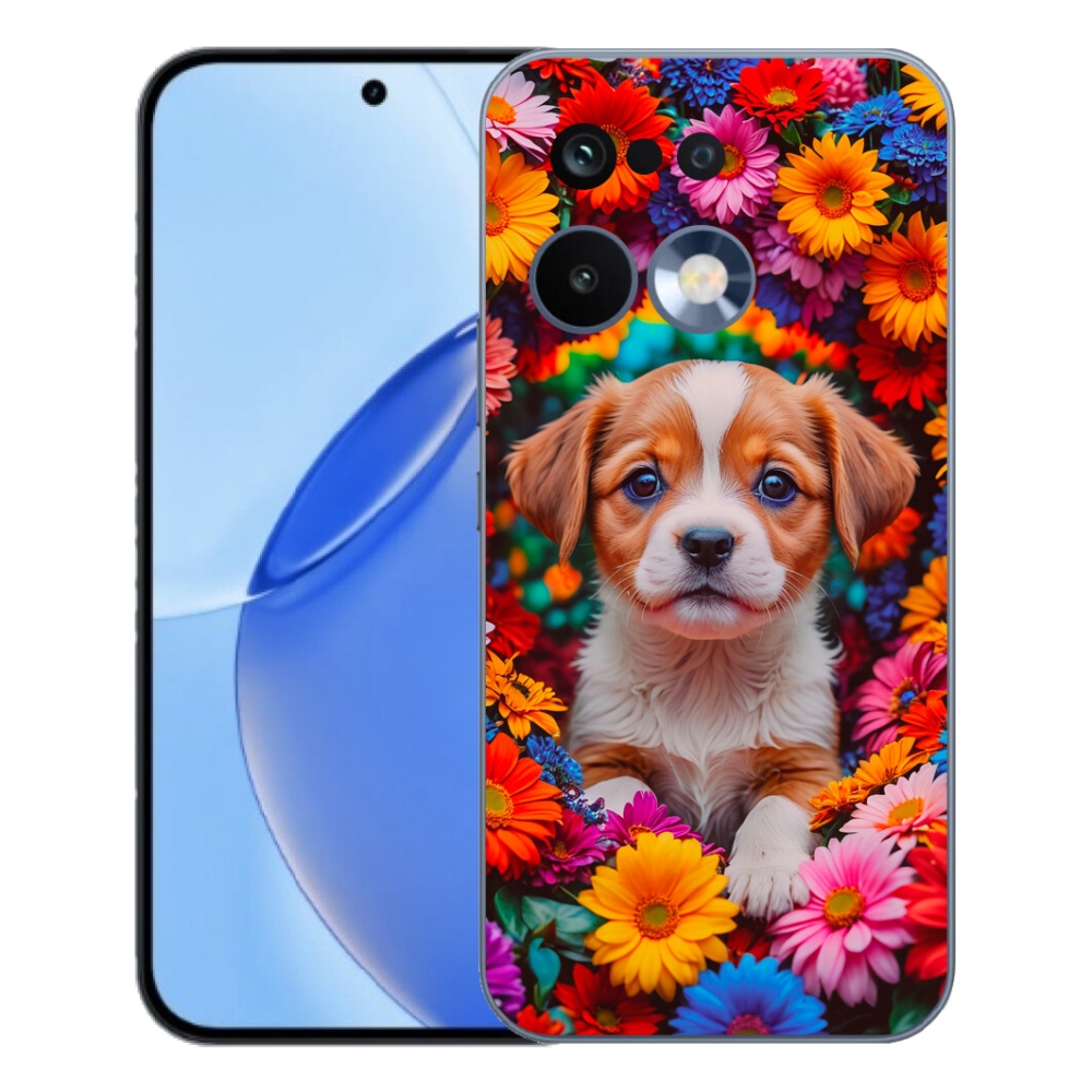 Gelový kryt mmCase na Realme 16 Pro - roztomilé štěně