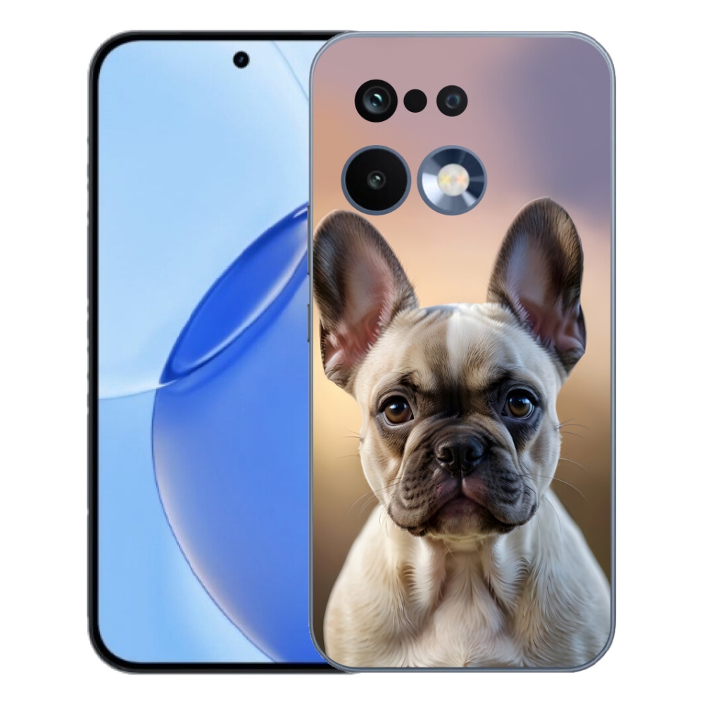 Gelový kryt mmCase na Realme 16 Pro - roztomilý francouzský buldoček