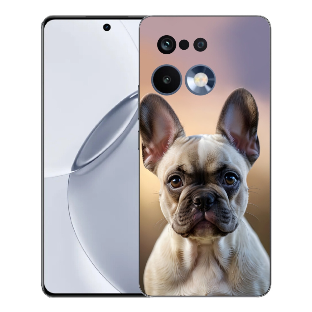 Gelový kryt mmCase na Realme 16 Pro+ - roztomilý francouzský buldoček