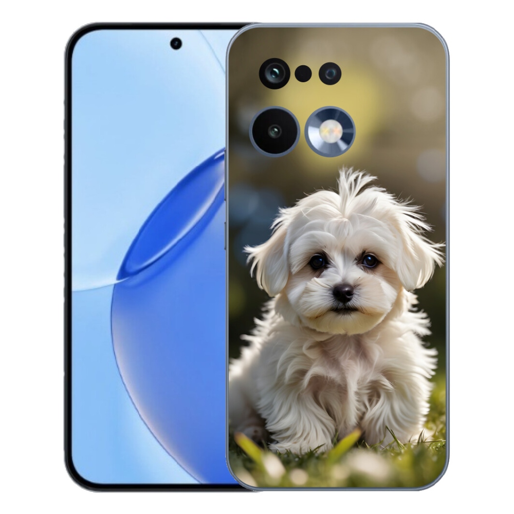 Gelový kryt mmCase na Realme 16 Pro - roztomilý maltézský psík