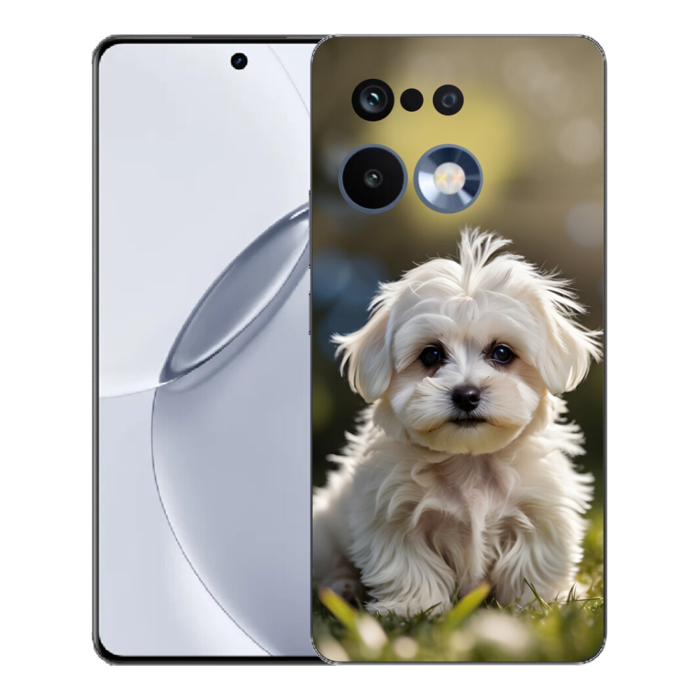 Gelový kryt mmCase na Realme 16 Pro+ - roztomilý maltézský psík