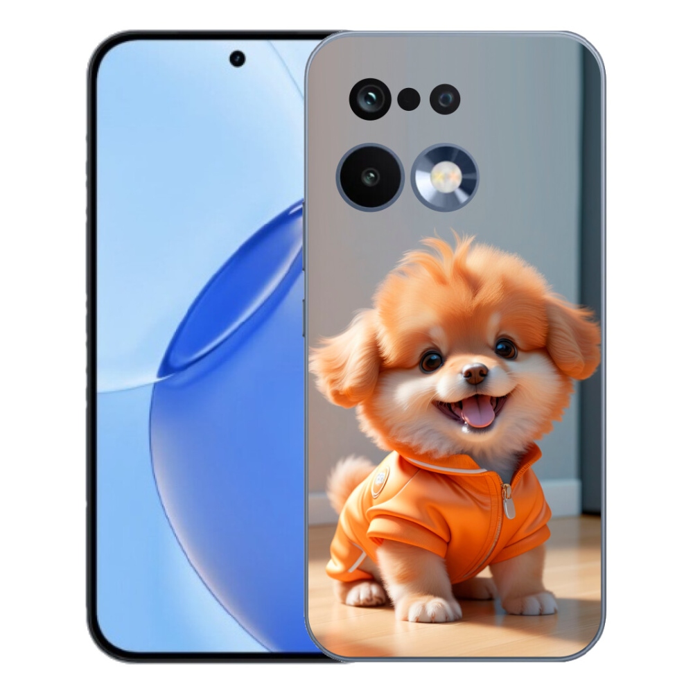 Gelový kryt mmCase na Realme 16 Pro - roztomilý pomeranian v mikině