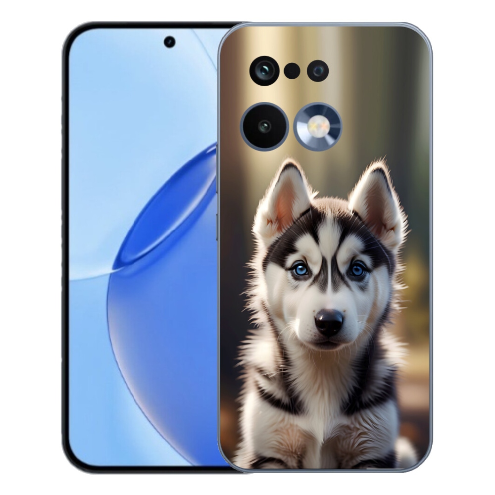 Gelový kryt mmCase na Realme 16 Pro - roztomilý sibiřský husky
