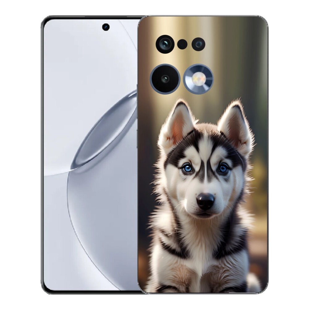 Gelový kryt mmCase na Realme 16 Pro+ - roztomilý sibiřský husky